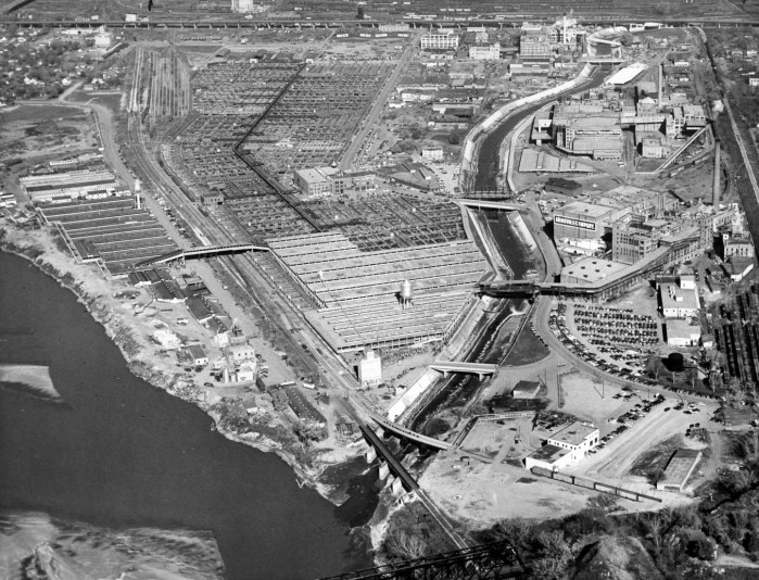 Stockyards: Aerial 1954